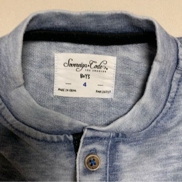 Gray Soft Shirt Boy’s 4 Long Sleeve Tee Top Fall Winter Cozy School Play Preppy - Picture 2 of 4